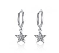 S Star Shape Hoop Earring Small Circle Earrings for Women Birthday Jewelry Gift