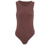 (S, Stone) Brave Soul Womens/Ladies Scoop Neck Racer Back Bodysuit