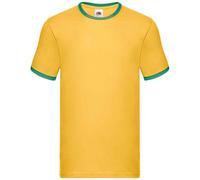 Fruit of the Loom Mens Ringer Contrast T-Shirt PC5566