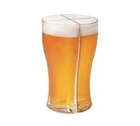 (S) Super Schooner Glasses Mug Cup Separable 4 part Large Capacity Thick Mug Glass Cup Transparent for Club Bar Party Home