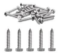 S SYDIEN 20PCS 5/16" X 1-1/2" Hex Head Lag Screws, 304 Stainless Steel Lag Bolts for Wood Heavy Duty Lag Screws for Wood TV Mounts Deck Boat Repair