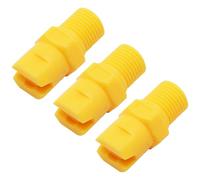 S SYDIEN 20Pcs Sprayer Nozzle Tips 1/8 BSPT Male Thread Plastic Flat Fan Spray Tip 65 Degrees Spray Nozzles for Sprayer Tank Cooling, Agricultural Irrigation, Waste Gas Treatment Yellow
