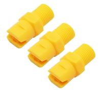 S SYDIEN 20Pcs Sprayer Nozzle Tips 1/8 BSPT Male Thread Plastic Flat Fan Spray Tip 70 Degrees Spray Nozzles for Sprayer Tank Cooling, Agricultural Irrigation, Waste Gas Treatment Yellow