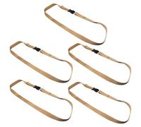 S SYDIEN 5Pcs Tie Down Straps Brown Nylon Strap 1" x 51.18" (4.27ft) Straps with Quick Release Adjustable Straps with Buckles, Lashing Strap for Backpacking, Outdoor Activities