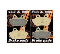 S SYUU Brake Pads Front Rear Compatible with Harley Davidson Softail FLSTCI FLSTC Heritage Classic 2000-2007, Fat Boy, Dyna Electra Glide, FXST Softail Standard, FXSTB Night Train FA400F FA400R