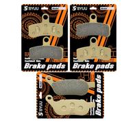 S SYUU Motorcycle Brake Pads Front Rear Compatible with Harley Davidson Dyna FXDF Fat Bob FXDL Low Rider 2008-2017 FXDLS Dyna Low Rider S 2017 FA457F FA457F FA458R