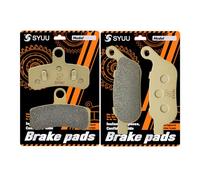 S SYUU Motorcycle Front Rear Brake Pads Brakes Compatible with Harley Davidson FXDWG Dyna Wide Glide FXDB Street Bob 2008 2009 2010 2011 2012 2013 2014 2015 2016 2017, Replacement Kits FA457F FA458R