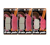 S SYUU Motorcycle Front Rear Ceramic Brake Pads Brakes Compatible with Kawasaki 650 Z 650 ER 650 2017-2024, Z750 ZR 750 2007-2011, KLE650 Versys 650 2016-2020 2021 2022 2023 2024 FA142F FA142F FA174R