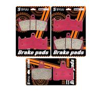 S SYUU Motorcycle Front Rear Ceramic Brake Pads Brakes Compatible with Suzuki GSXR 1000 2001-2002 GS 1200 2001 GSX 1400 2001-2007 FA188F FA254R