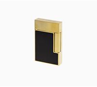 S.T.Dupont Line 2 Lighter with Microdiamond Tip Yellow Gold and Matte Black