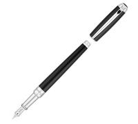 S.T. Dupont Line D Medium Fountain Pen Black/Palladium