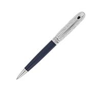 S.T. Dupont Line D Paris Medium Ballpoint Pen - Blue/Grey/Palladium