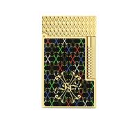S.T. Dupont patterned lighter - Gold One Size