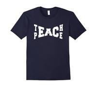 (S) Teach Peace best one world religion love cool funny t-shirt-Father's Day