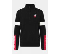S Toni Sailer Sports Mens Ernstl Half Zip Knitted Sweatshirt Black Size