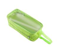 s Transparent Shoe Storage - Large Shoe Storage, Dustproof Space-Saving Storage Packing Organizer with Zipper for Men and Women, green, Consulte la descripción, See description