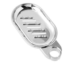 S-TROUBLE 22mm Plastic Shower Rail Soap Holder Soap Pallet Shower Rod Slide Bar ABS Chrome