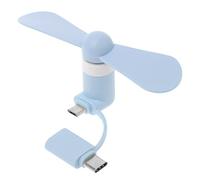 S-TROUBLE 2in1 Type C Micro USB Mini Fan Cooler for Samsung Cell Phone