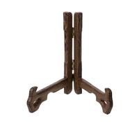 S-TROUBLE 3-7 Inch Tall Wood Display Stand Holder Easels For Plates Photos Tea Tray 5 Size