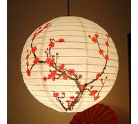 S-TROUBLE 30cm Round Paper Lamp Shade Chinese Oriental Style Light Restaurant Wedding Party Home Decor Gifts