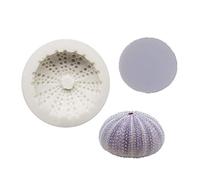 S-TROUBLE 3D Sea urchin shell Molds Silicone Mold Decorating Mold Icing Candy Sugar Gum Paste Moulds Cake Craft Imprint Baking Moulds Bakeware Pan