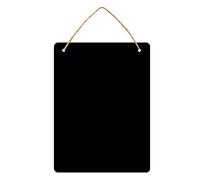 S-TROUBLE Chalkboard Sign, Double-Sided Erasable Message Board, Small Hanging Liquid Chalkboard Signs with Hanging String for Wedding, Bar, Cafe, Restaurant