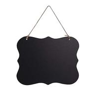 S-TROUBLE Chalkboard Sign, Double-Sided Erasable Message Board, Small Hanging Liquid Chalkboard Signs with Hanging String for Wedding, Bar, Cafe, Restaurant