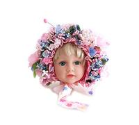 S-TROUBLE Flowers Florals Hat Newborn Baby Photography Props Handmade Colorful Bonnet Hat Studio Shooting Photo Props Fotografia Accessories