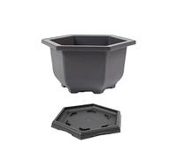 S-TROUBLE Hexagonal Flower Pot, Indoor and Outdoor Modern Decorative Planter for All House Plants, Flowers, Herbs S