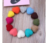 S-TROUBLE Newborn Photography Felt Love Shape Props Tiny Handmade Felt Heart Shaped Props