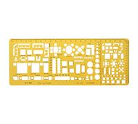 S-TROUBLE Professional Architectural Template Ruler Drawings Stencil Measuring Tool Supply