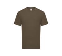 (S, Truffle Brown) Fruit Of The Loom Mens Iconic Premium Ringspun Cotton T-Shirt