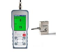 S type Load Cell Sensor with Digital Force Gauge Test Force Weight Pressure Digital Hand Measuring Instrument Portable Dynamomet(1T and Indicator)