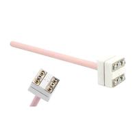 S Type Thermocouple WRP-100 150/200/300/500mm Probe Temperature Sensor 0-1300℃ 1Pcs(Length 300mm)