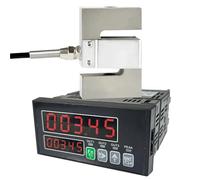 S Type Weighing Sensor Weight Sensor Load Cell +load Cell Indicator display 100kg 200kg 300kg 500kg 2000kg 1 Ton 2T Biosensor(200kg Indicator)