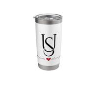 S & U Couples Initials, Wedding, Anniversary, Mr & Mrs Stainless Steel Insulated Tumbler