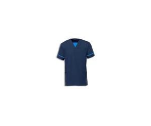 (S) Unisex Smart Scrub Navy Blue Tunic Nurses Uniform