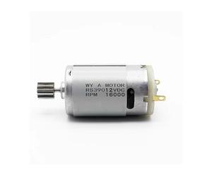 's Vehicle electronic starter RS380 RS390 RS550 Toy Modified Motorcycle 6V 12V 13000-40000 RPM 10/12 Teeth Repair Parts IINKUEYK(RS390 With 12 Teeth,12V 16000rpm)