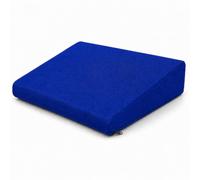 S W 11 Degree Seat Wedge With High Density Memory Foam Cushion, Wedge Cushion For Lumbar Support, Cars and Office Chairs for Back Pain, Posture Correction - 36 x 32 x 7 cm (Royal Blue)
