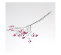 S&W Bridal B1743PK | Branch | Diamante | 6mm | 3 Stem | Pack of 6 | Pink
