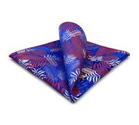 S&W SHLAX&WING Pocket Square for Men Suits Pattern Multi color Blue Red White for Prom Party
