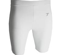 S - WHITE Adult Sports Baselayer Compression Shorts Bottoms - Unisex Training