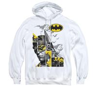(S, White) Batman Mens Long Live Hoodie