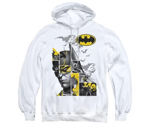 (S, White) Batman Mens Long Live Hoodie