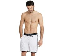 (S, White/Black) Arena Unisex Adult Team Swim Shorts
