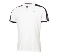 (S, White/Black) Calvin Klein Mens 2023 Miles Moisture Wicking Sustainable Golf Polo Shirt