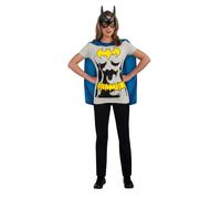 (S, White/Blue) DC Comics Womens/Ladies Batgirl Costume Top