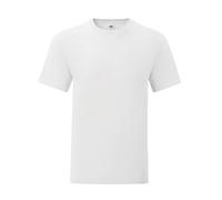 (S, White) Fruit of the Loom Mens Iconic T-Shirt