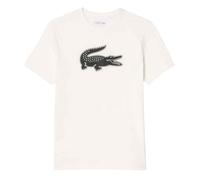 (S, White) Lacoste Mens Logo Quick Dry Regular T-Shirt
