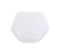 (S, White) Leakproof Adult Diaper Cover Water Resistant Incontinence Underwear Plastic Pants Briefs for Disabled Elderly Postpartum White XL